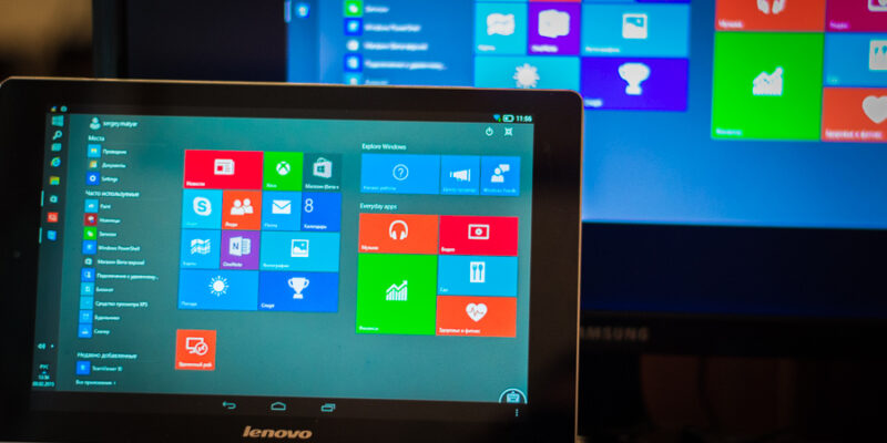 Как работать с виндовс 10 на планшете