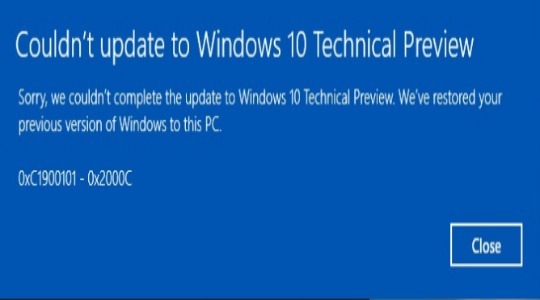 Зависло обновление Windows 10 