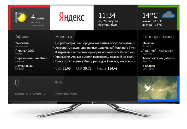 Яндекс для LG Smart TV
