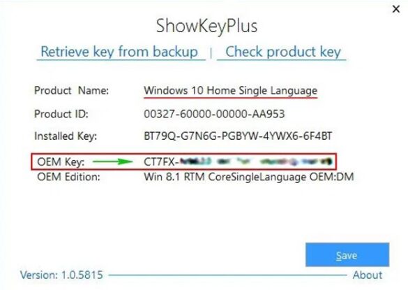 Код продукта windows 10 нет данных