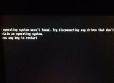 An operating system wasn’t found. Try disconnecting any drives that don’t contain an operating system